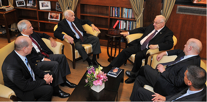 הנשיא ראובן ריבלין ומורטון מנדל דנים בדרכים לשיפור החברה הישראלית