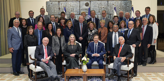 Meeting with President Isaac Herzog and First Lady Michal Herzog (Photo: Simanim)